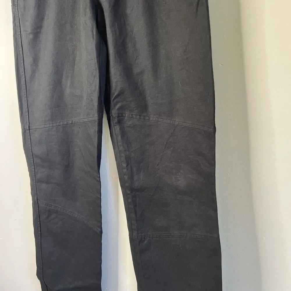 Hemp Organic Cotton Black Chino Work Pants size 34 Vegan